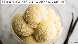 Best Homemade Vanilla Ice Cream Recipe [upl. by Josias]