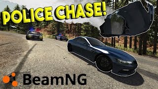 INSANE MOUNTAIN POLICE CHASES amp CRASHES  BeamNG Drive Gameplay amp Crashes [upl. by Hcurob503]