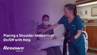 Part 3 Placing a Shoulder Immobilizer OnOff With Help [upl. by Burck]