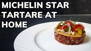 How to make BEEF STEAK TARTARE at home Fine Dining Recipe [upl. by Akcirre]