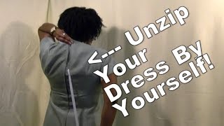 ZIP YOUR OWN DRESS DIY Zipper Assistant [upl. by Aikemit]