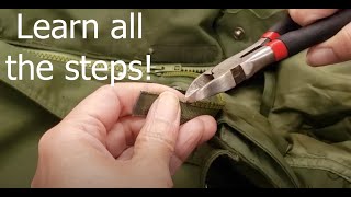 How to Replace the Zipper on a Winter Coat [upl. by Marlin319]