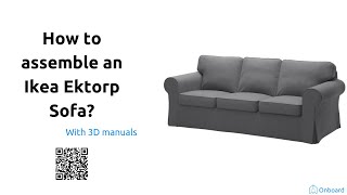 How to assemble an ikea Ektorp sofa [upl. by Rojas]