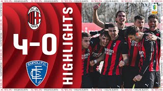 Highlights  Milan Primavera 40 Empoli  Matchday 6 Primavera 1 202021 [upl. by Gniy]