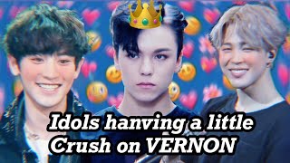 Idols being whipped for Vernon from Seventeen [upl. by Teerprug]