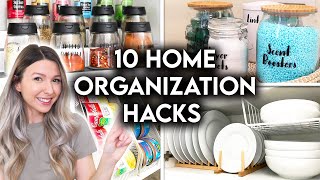 10 CLEVER HOME ORGANIZATION IDEAS  STORAGE HACKS [upl. by Dowell]