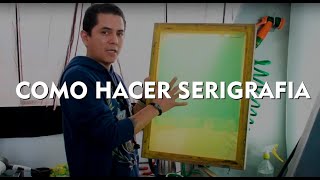 Como hacer serigrafia textil [upl. by Gnes]