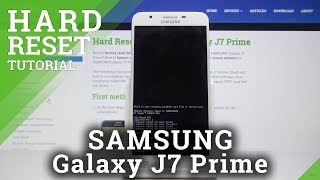 Factory Data Reset in SAMSUNG Galaxy J7 Prime  Bypass Screen Lock [upl. by Olra]