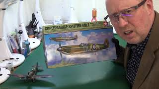 Tamiya 148 Spitfire Mk1 61119 Afterbuild review [upl. by Allsun79]