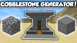 Minecraft EASY Automatic Cobblestone Generator Tutorial [upl. by Brink]