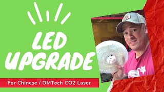 Install 24V LED Lights on Chinese  OMTech CO2 Laser [upl. by Raimes321]