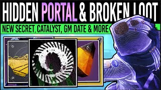 Destiny 2 CALENDAR UPDATES amp HIDDEN PORTAL Broken WEAPON Act 2 Perks Secret Drop GM Date amp More [upl. by Eninnej779]