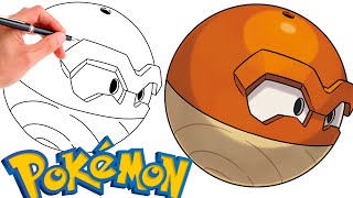 How To Draw HISUIAN VOLTORB POKEMON  Hisuian Pokemon [upl. by Biebel]