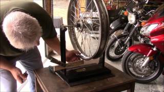 Truing a Motorcycle Wheel [upl. by Anelis]