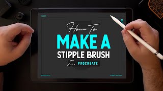 Procreate 5 Custom Stipple Brush [upl. by Damales]