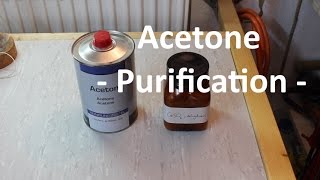 Purification and Drying Acetone [upl. by Bagger]