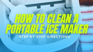 How To Clean Your Countertop Ice Maker [upl. by Aloin]