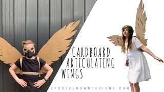 How to make Cardboard Articulating Wings [upl. by Bohs]