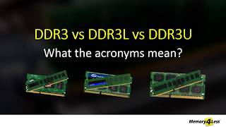 Difference between DDR3 DDR3L amp DDR3U Explained  DDR3U vs DDR3L  DDR3 vs DDR3L [upl. by Anneis]