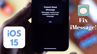 iMessage not Working on iOS 15 Fixed [upl. by Aicat]