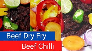 Beef ChilliBeef Dry Fry Kerala Style RecipeBDF Restaurant Styl Beef Chilli Fry [upl. by Gerge]