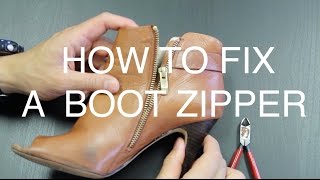 How to Fix a Boot Zipper [upl. by Lafleur]