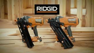 RIDGID 18V Brushless Framing Nailer  R09894B amp R09895B [upl. by Joleen]