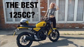 Yamaha XSR 125  FASTEST 125CC I RODE  CUSTOM APPORTUNITIES  REVIEW BY Tomboy a Bit [upl. by Haelhsa624]