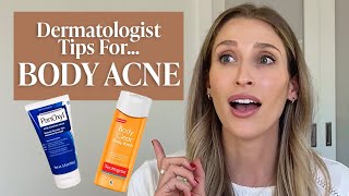 Body Acne or Folliculitis Dermatologist Tips amp Drugstore Skincare Products to Try  Dr Sam Ellis [upl. by Desai]