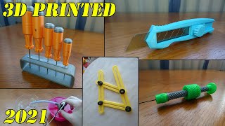 10 Useful 3D Printed Tools 2021 [upl. by Harelda858]