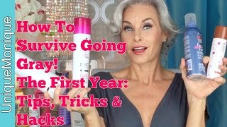 How To Survive Going Gray The First Year Tips Tricks amp Hacks [upl. by Neilla]