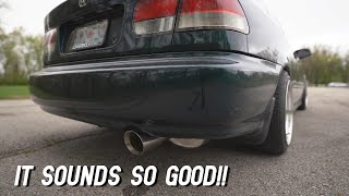 The Best Sounding Exhaust EVER  Yonaka Catback Exhaust Civic [upl. by Abbott609]