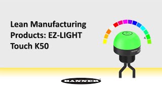 Lean Manufacturing Products Banner EZLIGHT Touch K50 [upl. by Nivled731]