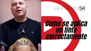 Como se aplica un tinte correctamente  Applying Permanent Hair Color [upl. by Berty]