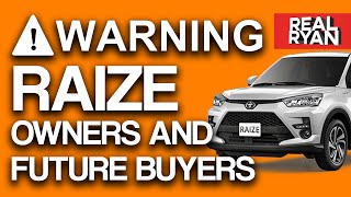 WARNING FOR TOYOTA RAIZE OWNERS IN THE PHILIPPINES [upl. by Talyah]