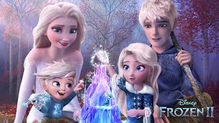 Frozen 2 Elsa and Jack Frost have a daughter and a son And they both have magic ❄💙Alice Edit [upl. by Humpage]