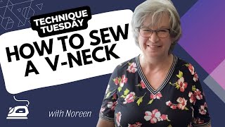 How To Sew A Perfect V Neck [upl. by Nej]