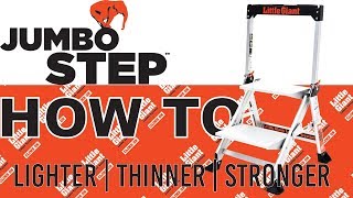 Little Giant Ladder Systems  Jumbo Step  HowTo [upl. by Ydahs]