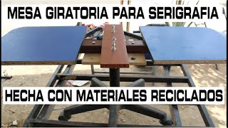 COMO HACER UNA MESA PARA ESTAMPAR PLAYERAS MESA DE SERIGRAFIA [upl. by Froma]