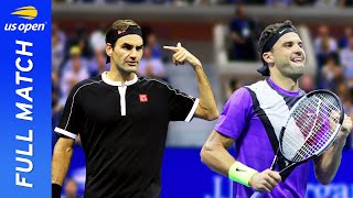 Roger Federer vs Grigor Dimitrov Full Match  2019 US Open Quarterfinal [upl. by Hirschfeld]