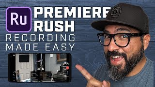How to Record Video in Adobe Premiere Rush App [upl. by Helaina]