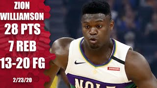 Zion Williamson shows off his full skill set vs the Warriors  201920 NBA Highlights [upl. by Jollanta]