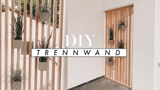 DIY Trennwand aus Holz  Raumteiler Sichtschutz für Haus und Garten selber bauen  EASY ALEX [upl. by Sophi]