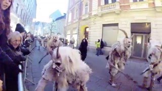 Krampus Parade Graz  Austria December 2013 [upl. by Gnilyarg]