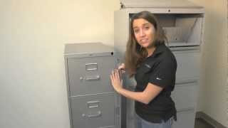 Abus File Cabinet Locking Bar Installation [upl. by Odnumyar]