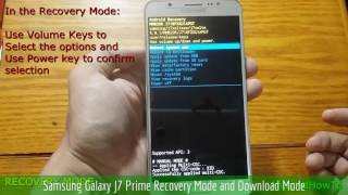 Samsung Galaxy J7 Prime Recovery Mode and Download Mode [upl. by Llerdna551]