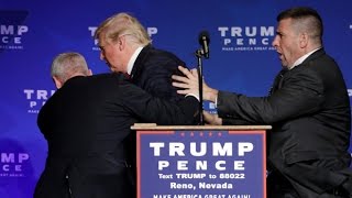 Donald Trump rushed off stage during rally in Nevada [upl. by Anieral]