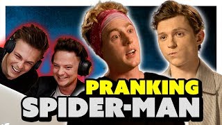 TOM HOLLAND INTERVIEW PRANK EARPIECE [upl. by Editha]