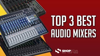 🏆 TOP 3 BEST AUDIO MIXERS 2023  COMPARISON amp REVIEW [upl. by Alessig]