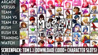 Screenpack TBM 11 Download 1000 Character Slots [upl. by Niwrek]